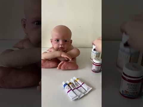 Видео: Какие краски я использую для создания куклы Реборн.