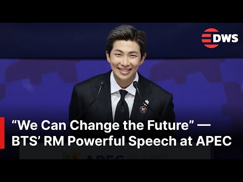 Видео: ПОЛНОЕ ОБРАЩЕНИЕ: RM из BTS выступил с мощной речью на саммите руководителей АТЭС в Южной Корее 🇰...