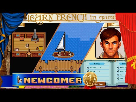 Видео: ☕ Newcomer ☕ игра учащая Французскому языку ☕1☕FR/RU/EN☕ a langage learning RPG game