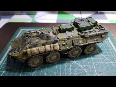 Видео: БТР-80 (Zvezda) 35 scale...шаг 4 (финал)