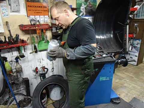 Видео: шиномонтаж  Брест: обычный диск R15", комплексное обслуживание