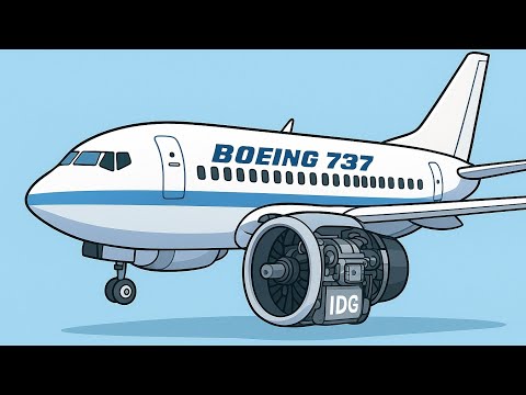 Видео: Генератор в Боинге 737.