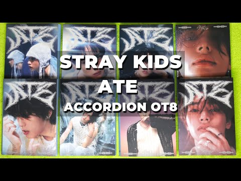 Видео: распаковка Stray Kids - Ate OT8 Accordion ВСЕ МЕМБЕРЫ | MusicPlant, Soundwave, Yes24, JYP shop