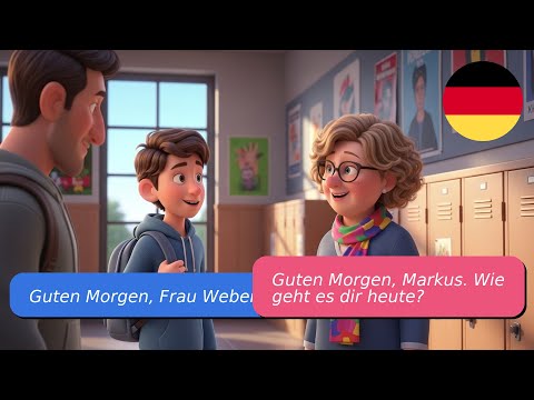 Видео: В школе – 5 простых немецких диалогов (А1–А2)