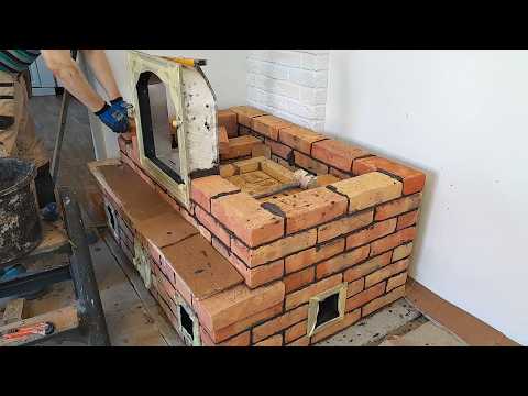 Видео: Эта печь скоро станет сердцем дома и согреет всех. Печь с полкой и духовкой