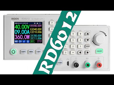 Видео: RIDEN RD6012-W: мощный регулируемый блок питания от RD Tech на 60V/12A/720W