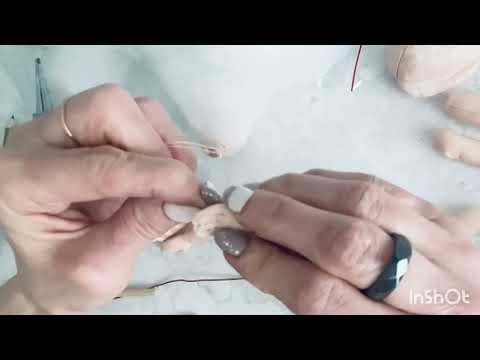 Видео: Текстильная шарнирная кукла. Создание тела. Часть  2