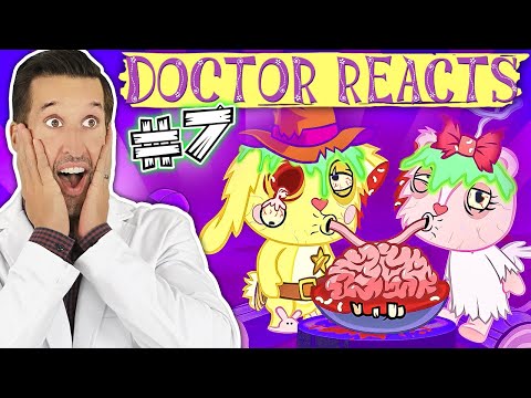 Видео: ВРАЧ смотрит медицинские сцены из Счастливые лесные друзья #7