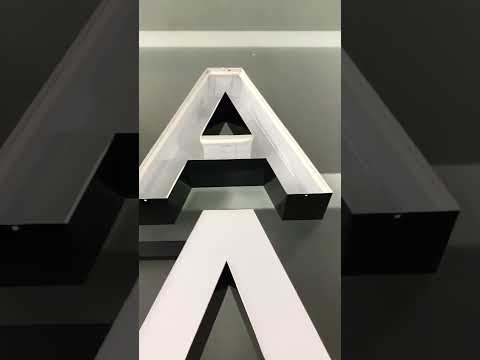 Видео: Буква с боковиной из ПВХ vs Алюминия