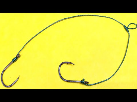 Видео: Снасть на карася о которой ты не знал. Как привязать два крючка к леске что бы не путались