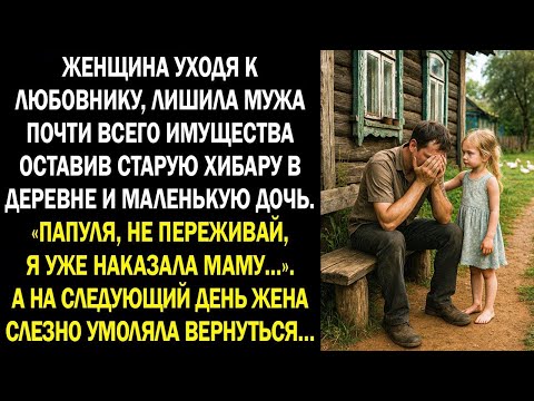Видео: «Папуля, не переживай, я уже наказала маму…» Женщина уходя к любовнику, лишила мужа всего...