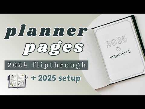 Видео: Перелистывание 2024 года и подготовка к 2025 году | Sterling Ink Common Planner | B6