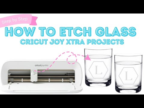 Видео: Как травить стекло для начинающих с помощью Cricut Joy Xtra! Пошаговое руководство Cricut