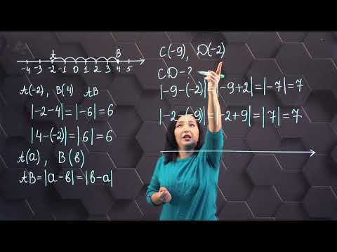 Видео: Координаталық түзудегі екі нүктенің арақашықтығы. 6 сынып.