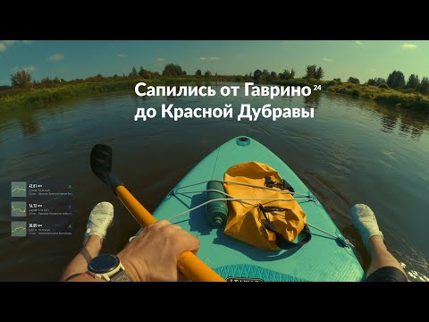 Видео: На сапах Гаврино - Красная Дубрава (расширенным составом)