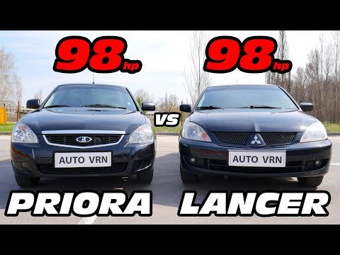 Видео: ТАЗЫ против ЯПОНЦЕВ. PRIORA vs LANCER 9. ГОНКА!!!