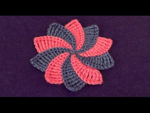 Видео: Цветок с разноцветными лепестками - Flower with multicolored petals