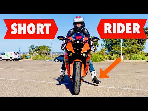 Видео: Советы и рекомендации по управлению мотоциклом Yamaha R6 для невысоких людей!