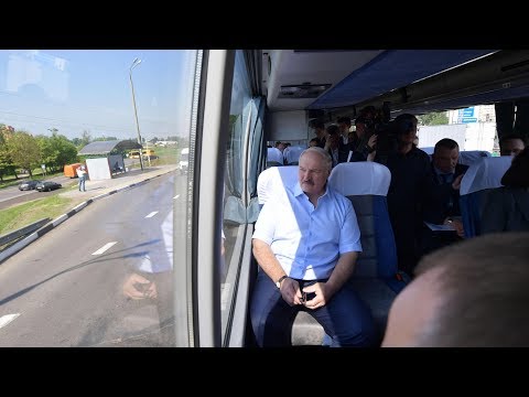 Видео: Александр Лукашенко проинспектировал дорожную и другую инфраструктуру Минска