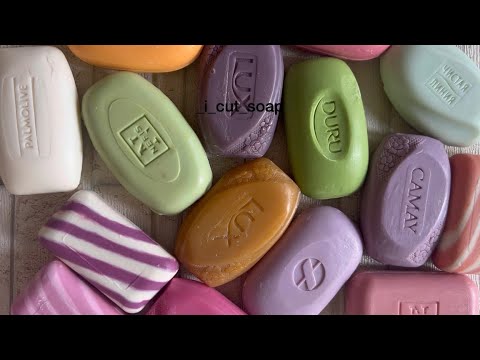 Видео: Asmr cutting dry soap/soap carving/relax video/ резка сухого мыла