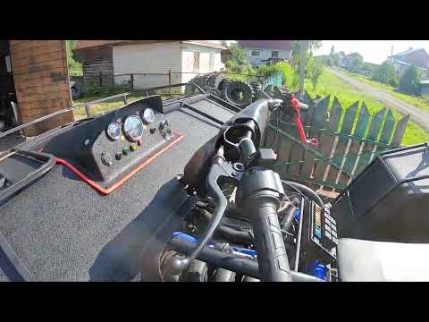 Видео: Первый выезд квадроцикла с гаража