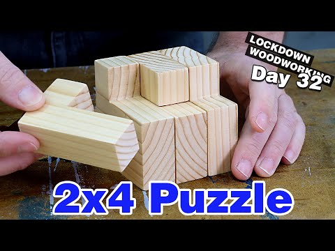 Видео: Головоломка из деревянных брусков, сделанная из доски 2x4 | ДЕНЬ КАРАНТИНА 32