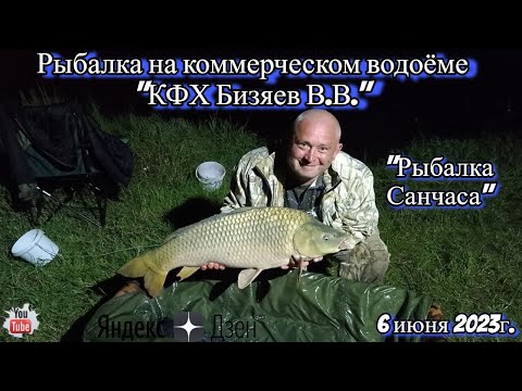 Видео: Рыбалка на коммерческом водоёме "КФХ Бизяева В.В." 6 июня 2023г.