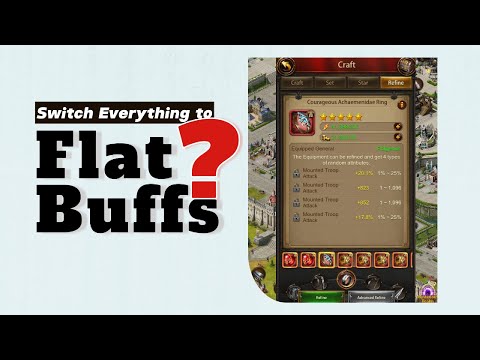 Видео: Перейти на плоские баффы? Evony TKR