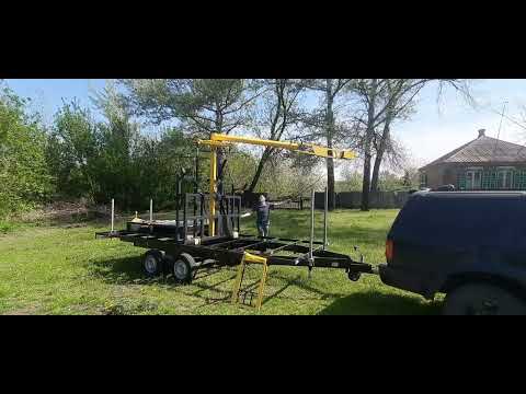 Видео: Манипулятор Пчёлка на прицепе Балансир