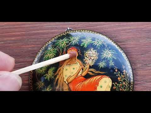 Видео: 3 серия. Древняя живопись в брошах. Как они это делают?!