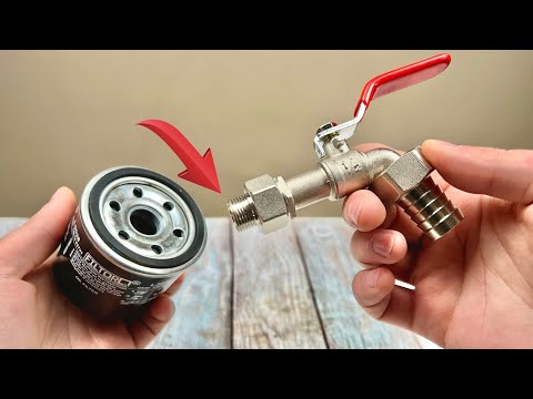 Видео: Почему это не запатентовано? 🔥 Поместите масляный фильтр в водопровод