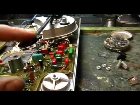 Видео: Проигрыватель винила Электроника 017  Конденсаторы, настройка тонарма