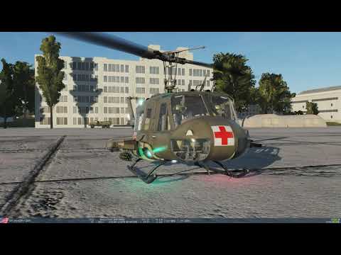 Видео: DCS World 2.5 UH-1H Ирокез. Кому не терпится пострелять в злодеев.