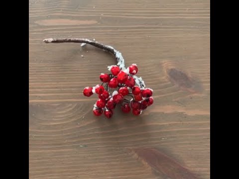 Видео: МК☆Декор КАЛИНА из Вафельной бумаги ПОД СНЕГОМ от @ledolcimagieditaty☆ Decor Viburnum under the snow