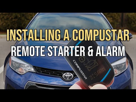 Видео: Установка сигнализации Compustar и дистанционного запуска двигателя Toyota Corolla