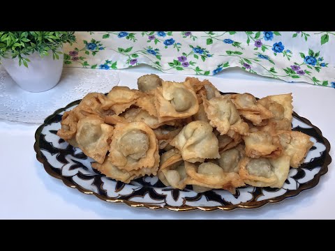 Видео: Жаренная ЧУЧВАРА | Чучвара с мясом | Очень вкусно и просто Eng Sub