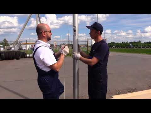 Видео: Уличные флагштоки SkyPole, комплектация "АВТОРИТЕТ"