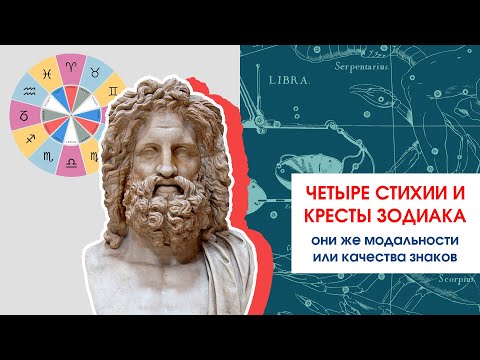 Видео: Астрологические стихии и кресты (модальности) Зодиака