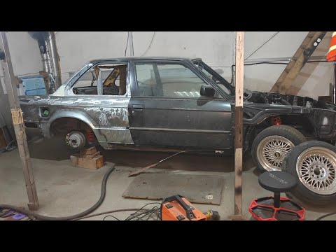Видео: BMW E30 восстановление #6# замена порога, днища.