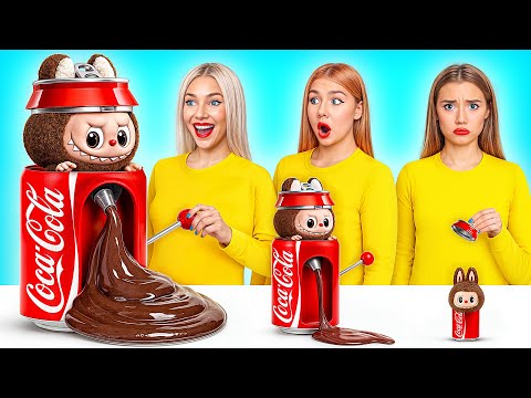 Видео: Большая, Средняя или Маленькая Тарелка Челлендж | Вкусные Кухонные Рецепты от Candy DO