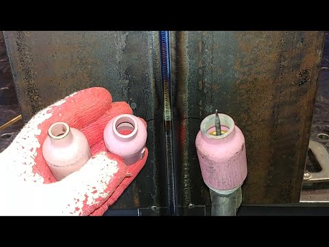 Видео: В чем разница при сварке соплами разных размеров? Сварка TИГ вертикальной стыковой сварки