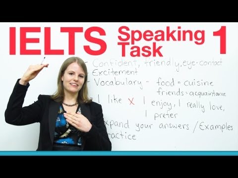 Видео: IELTS Speaking Task 1 — Как получить высокий балл