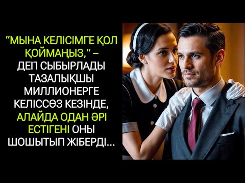 Видео: Бұл келісімшартқа қол қоймаңыз» – деп сыбырлады еден жуушы миллионерге келіссөздер кезінде...