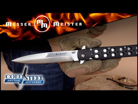 Видео: Как режет стилет?! Тест Cold Steel Ti-Lite 4