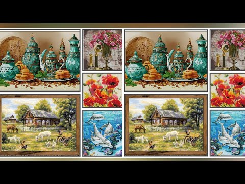 Видео: 1-я Декада 💐🌺МАЯ🌺💐/ Nova sloboda/ Риолис/Dimensions/ вышивка крестиком 🥰