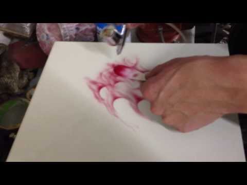 Видео: Аэрография, рисуем огонь