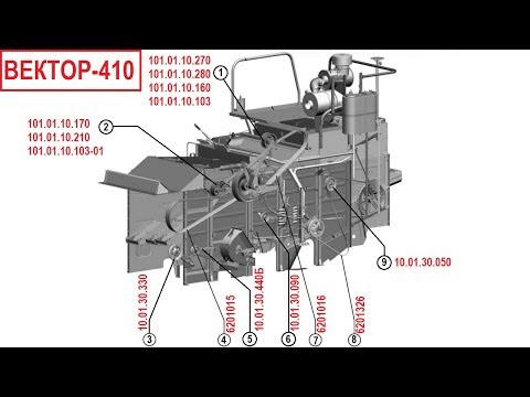 Видео: Шкивы натяжные на комбайн Вектор 410