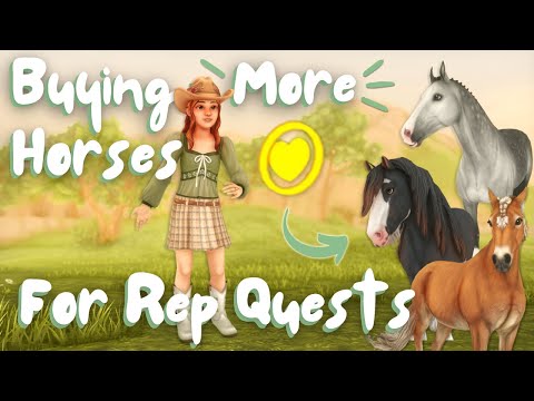 Видео: Покупка новой лошади для каждого задания репутации... снова | Star Stable