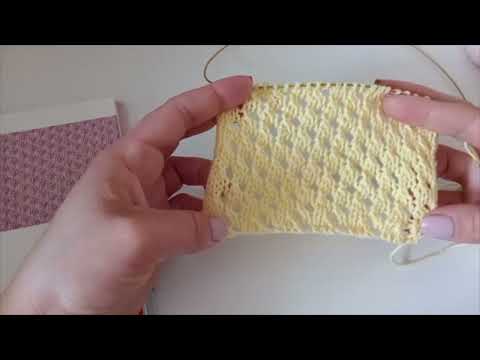 Видео: Сеточка ажурная спицами