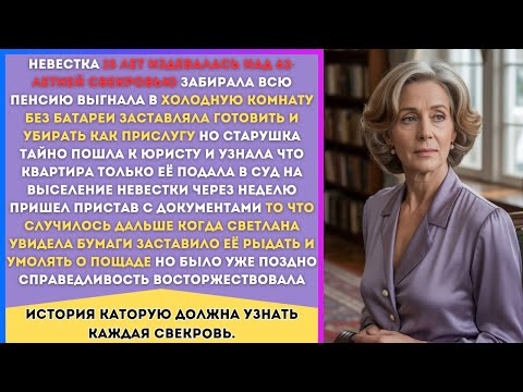 Видео: НЕВЕСТКА 15 ЛЕТ ИЗДЕВАЛАСЬ НАД СВЕКРОВЬЮ А ПОТОМ ПОЛУЧИЛА ПО ЗАСЛУГАМ...